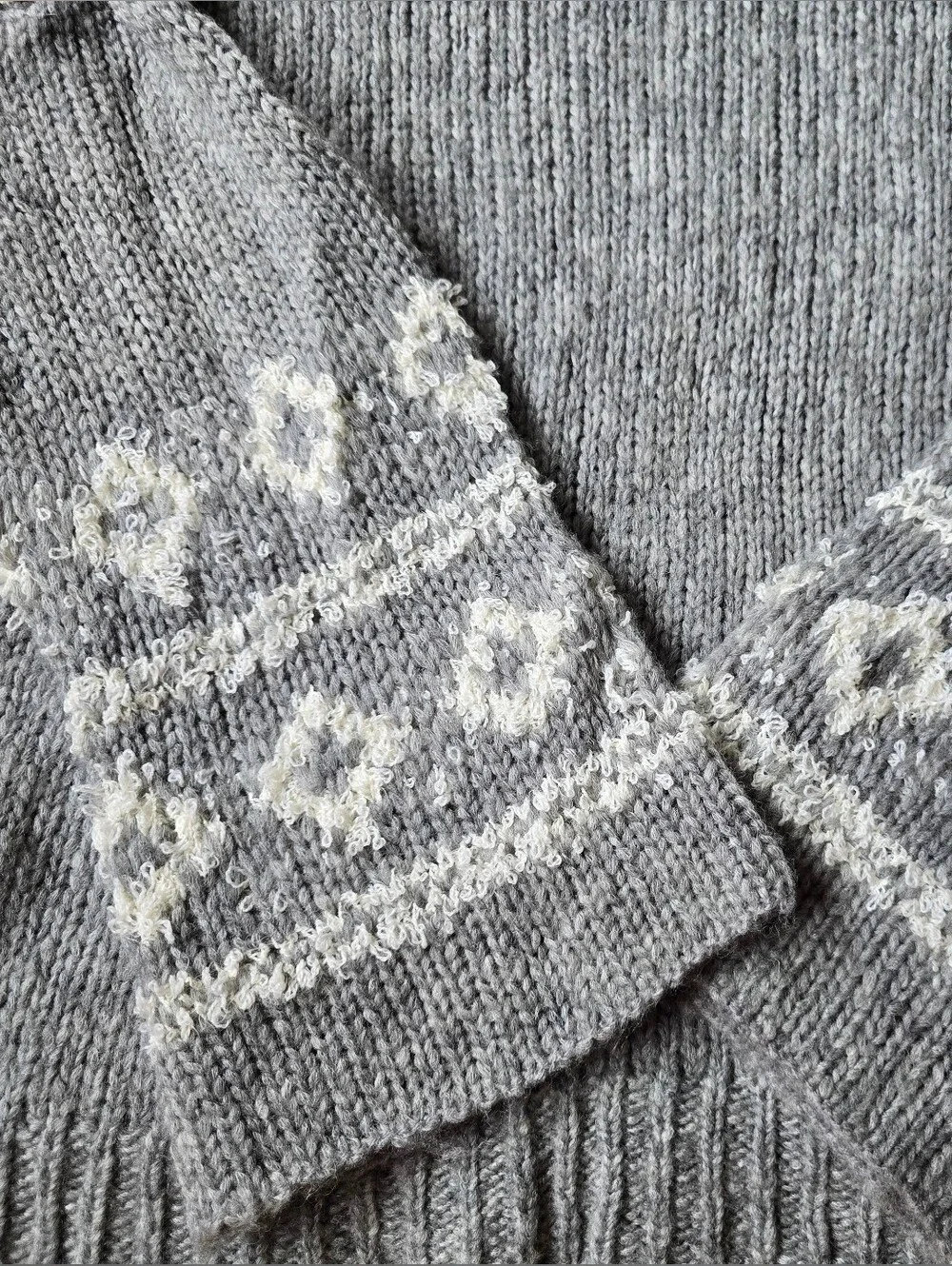 Free People Ragnar Fair Isle Split Cowl Neck Sweater Size Medium